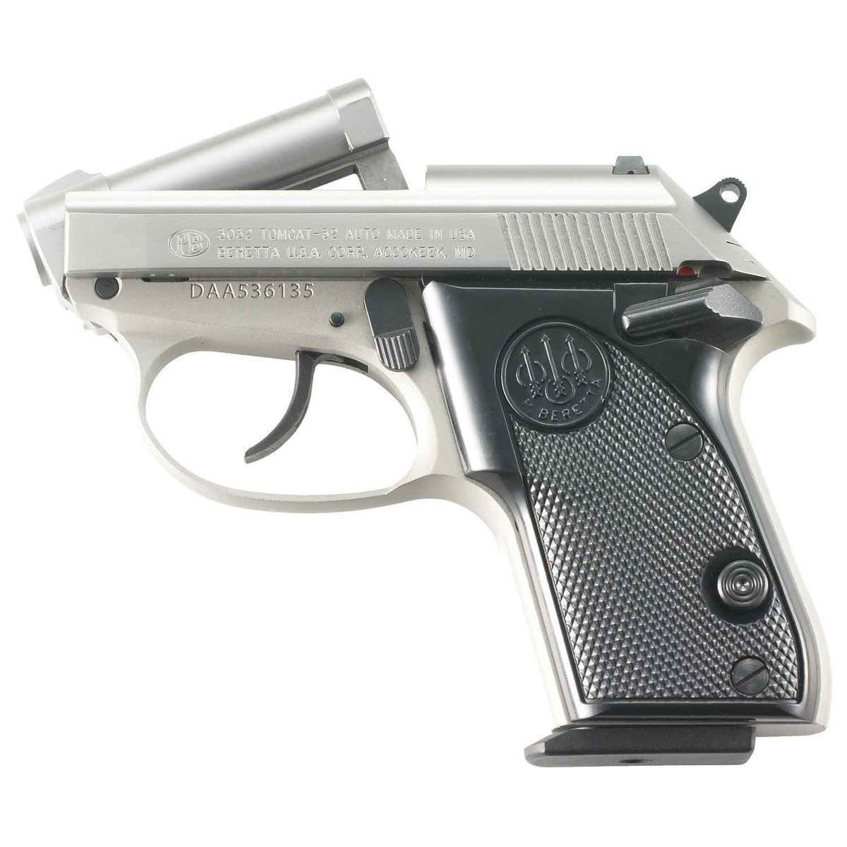 Beretta Tomcat Inox 32 Auto (ACP) 2.4in Stainless Pistol - 7+1 Rounds - California Compliant 1 A77 result 2